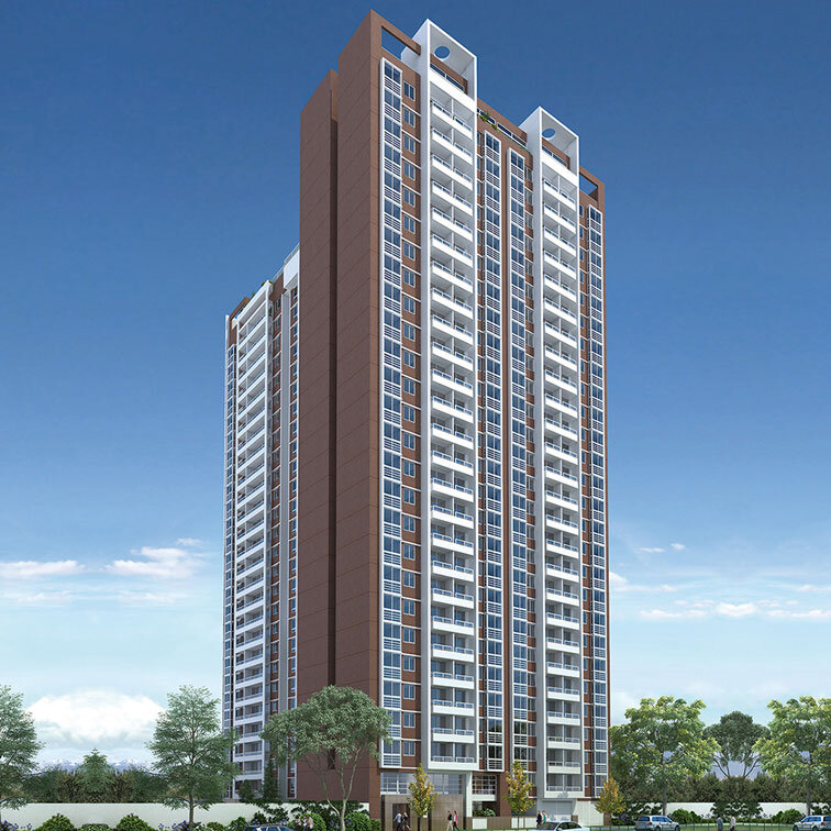 Fachada de Edificio de Santa Petronila Plaza, ubicado en estación central